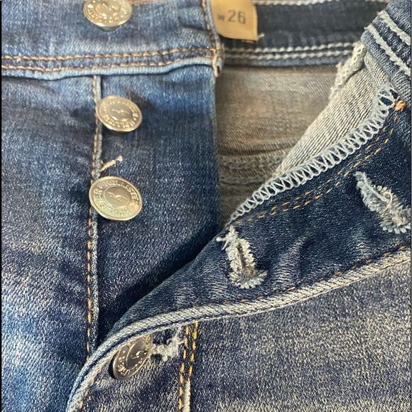 Hollister Short-Short Denim Stretch Size 3/26” - Picture 2 of 4